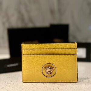LA MEDUSA CARD CASE SUN-GOLD YELLOW NIB